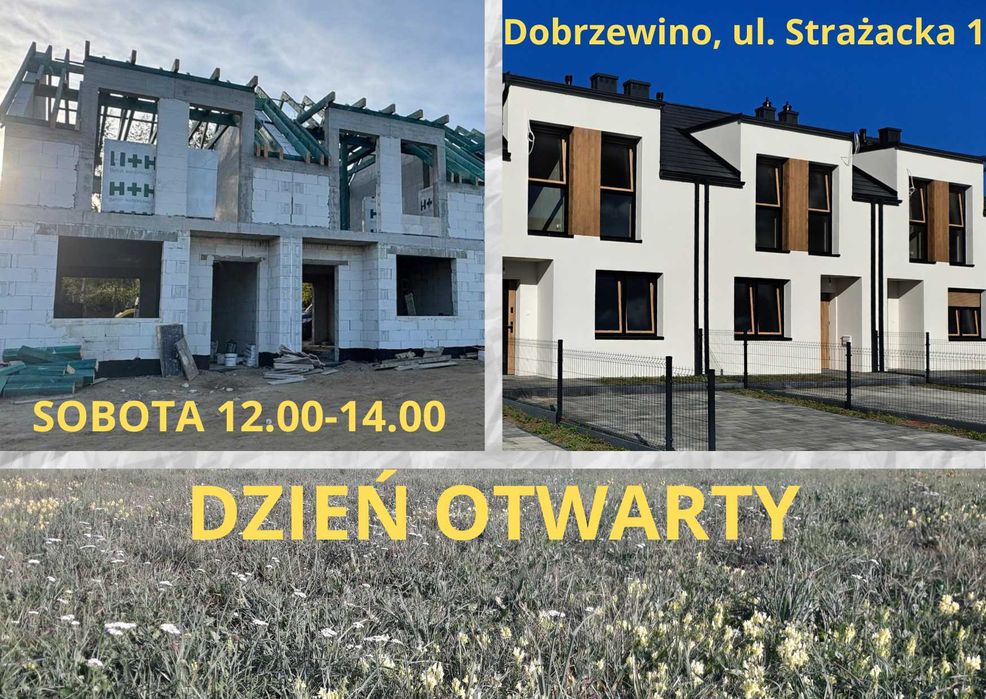 Pół bliźniaka z użytkowym poddaszem w Dobrzewinie