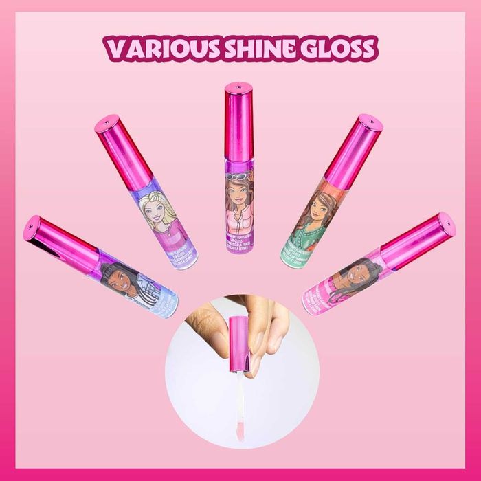 Набір Блисків для губ Barbie Plant Based Lip Gloss 12 шт на рослинній основі