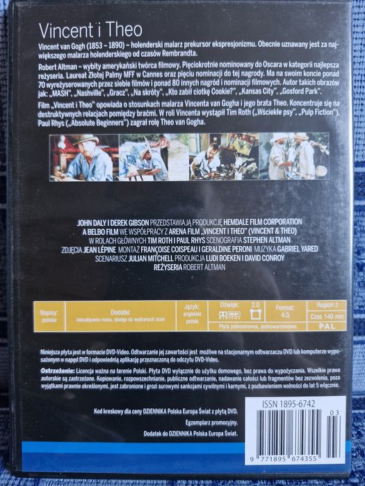 Film DVD Vincent i Theo