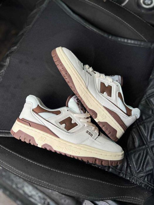 Кросівки New Balance 550 Aimé Leon Dore White/Brown premium