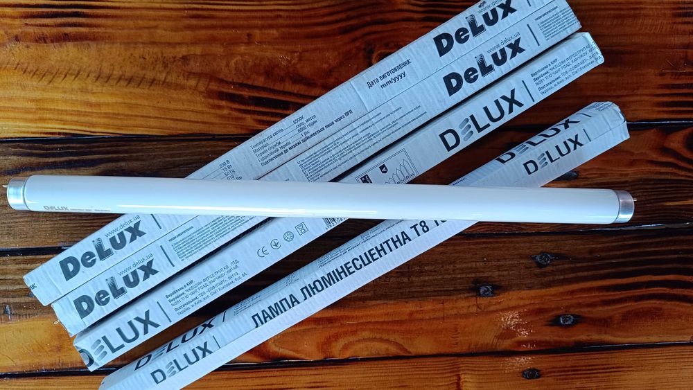 Лампа люмінесцентна DELUX Т8 15W/54 6500K G13