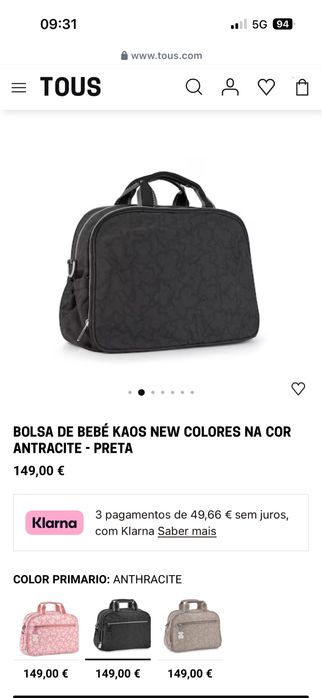 Mala bebe tous preta