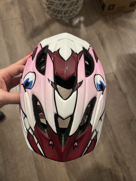 Kask rowerowy dziewczęcy rozm S - obwód głowy 45-53 cm