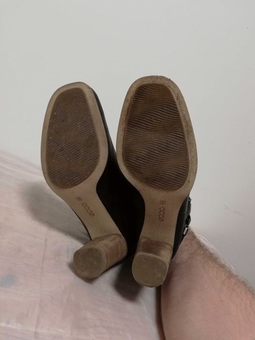 Buty botki skórzane Ecco rozmiar 40 wkładka 26 cm
