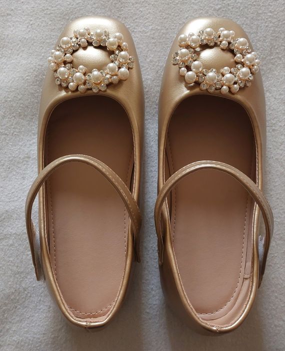 Sapatos Dourados Cerimónia Menina/Mulher, T35