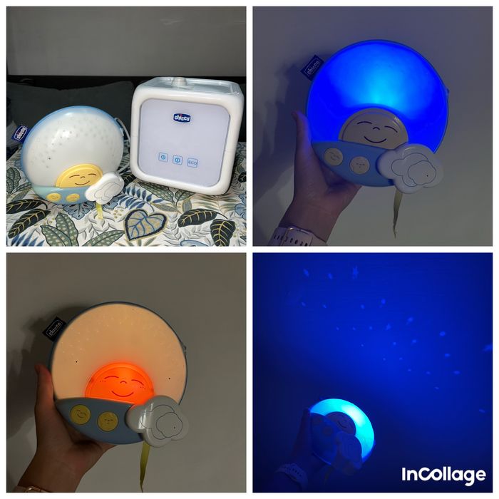 Зволожувач і нічник  chicco дитячий увложнитель воздуха