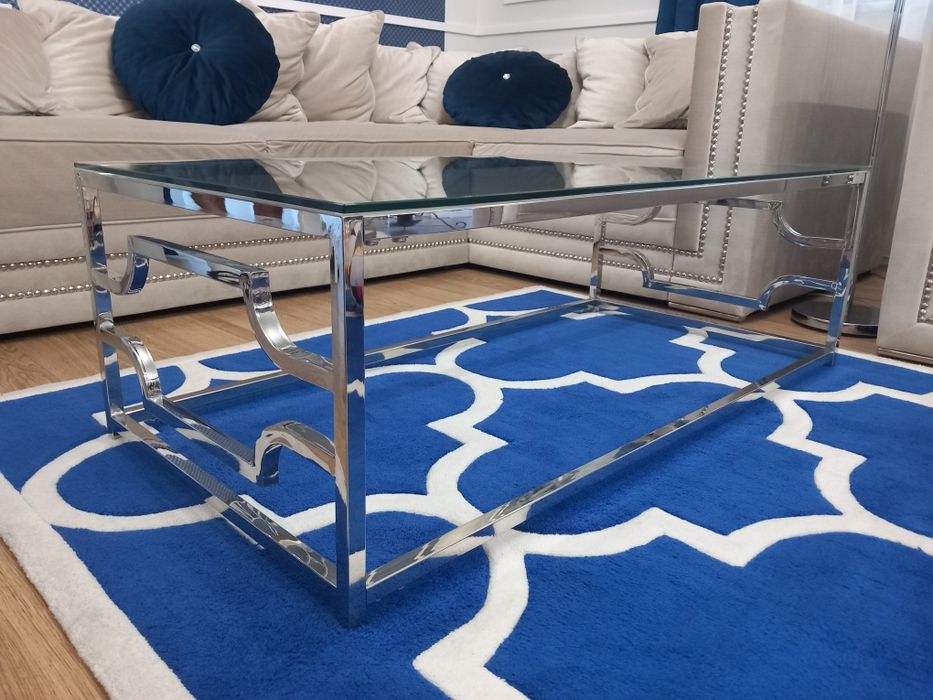 Stolik kawowy chrom glamour Signal