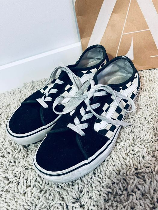 Vans vansy old skool 38 czarno białe w kratkę