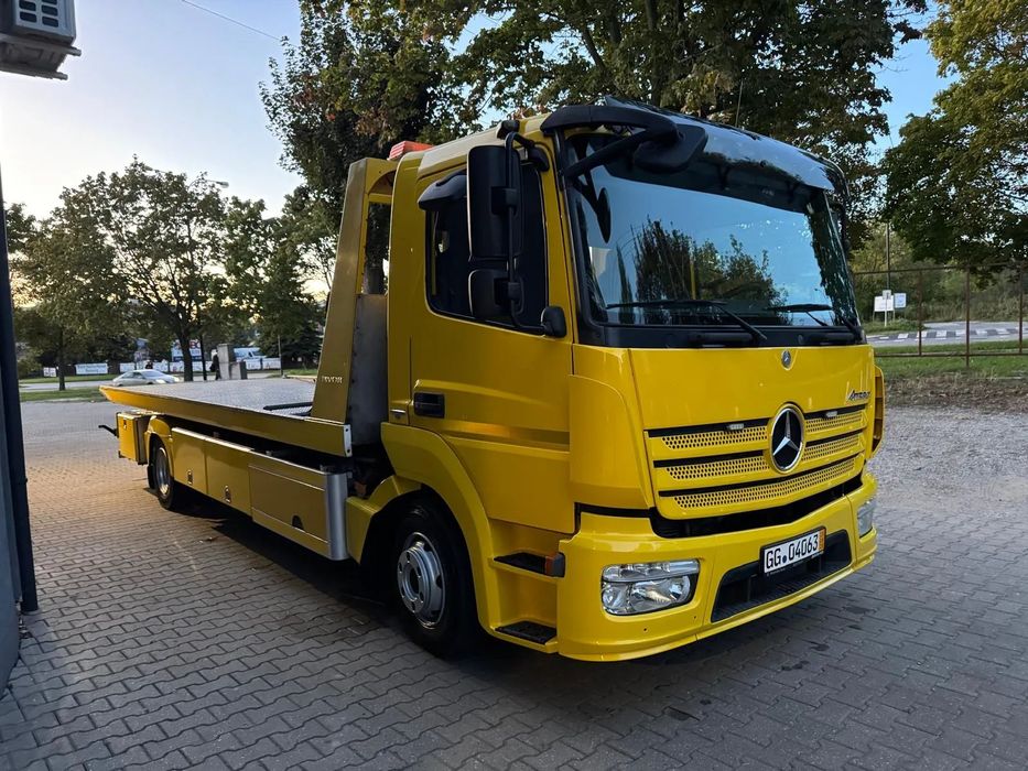 Mercedes-Benz ATEGO 1021 L TEVOR  pomoc drogowa płyta hydrauliczna STAN IDEALNY GOTOWY DO PRACY