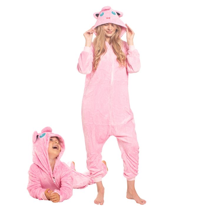 Piżama Damska Kigurumi Onesie Jiggly Puff Pokemon Różowy 175-185 cm XL