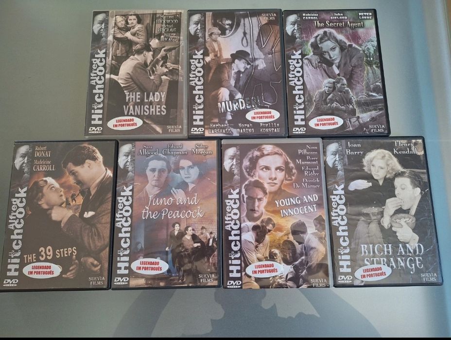 Pack 7 Filmes DVD Alfred Hitchcock