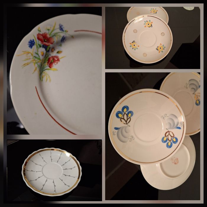 Блюдца чайные из сервизов СССР