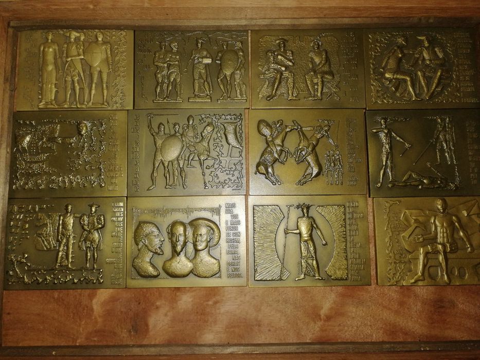 Moedas comemorativas bronze