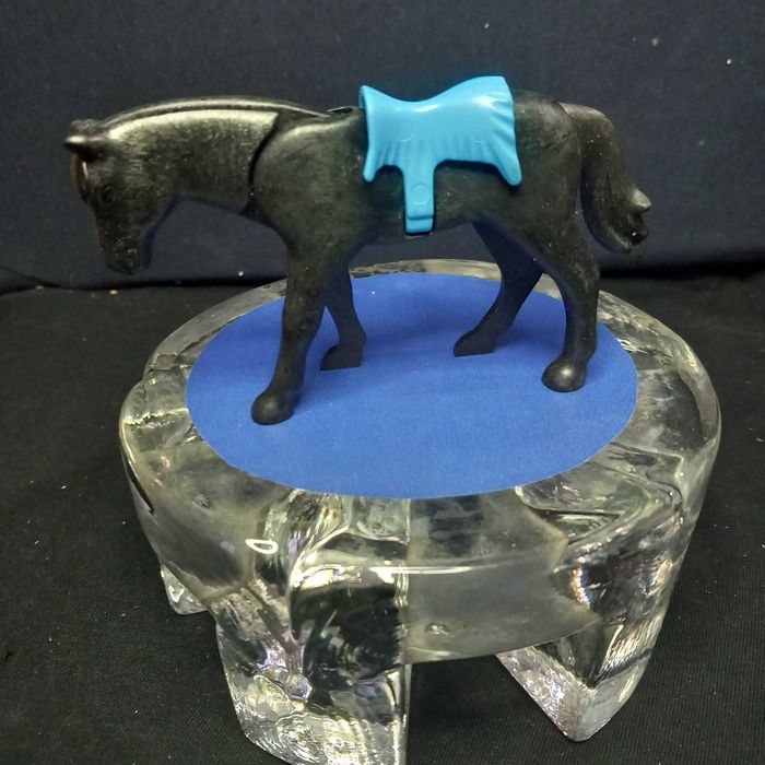 Playmobil cavalo preto