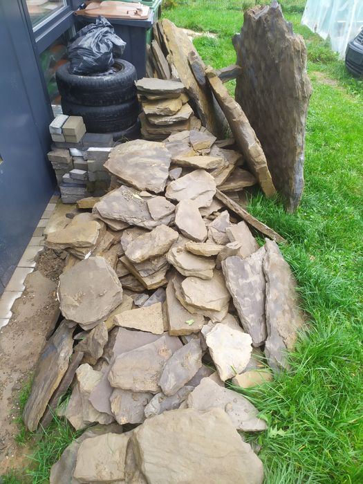 Kamienie duże ozdobne piękna struktura