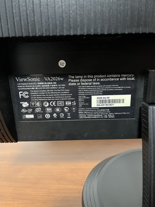 Монитор ViewSonic 20"