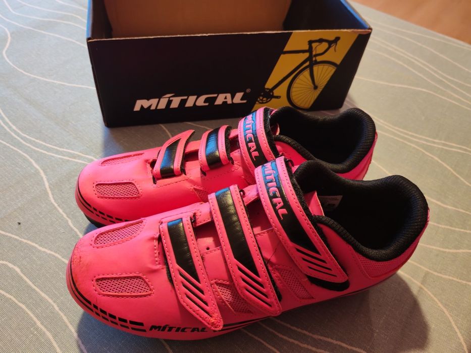 Sapatos de ciclismo MITICAL rosa – encaixe SPD