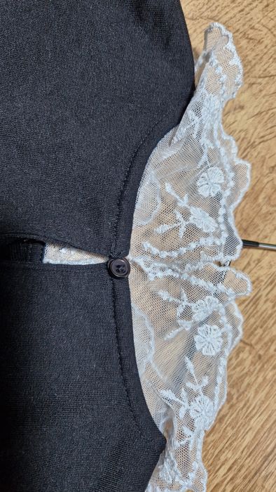 Sukienka 116 tunika akademia biały kołnierzyk strój galowy