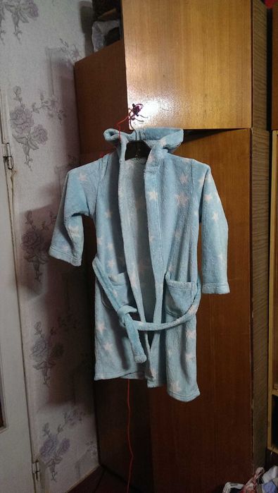 Детский махровый халатик на девочку Marks and Spencer размер 8/128