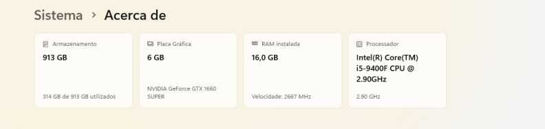 Computador Gaming - I5; GTX 1660 SUPER; 16GB RAM