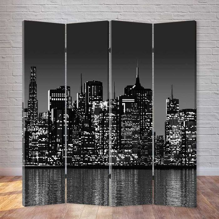 Ширма 180х160см натуральне дерево 7 кольорів 4 секції