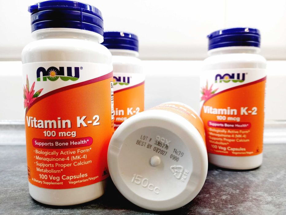 Now Foods, Vitamin K-2 MK-4 (100-250 капс.), витамин К-2 МК-4