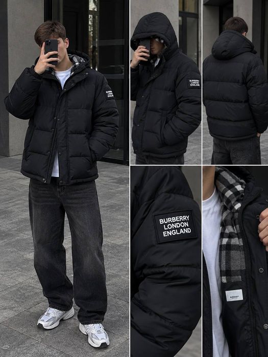 Куртка-жилетка Burberry,чоловіча ,чорна безрукавка,знімні рукава,мужская куртка жилетка  трансформер, осінь-зима  S-3XL