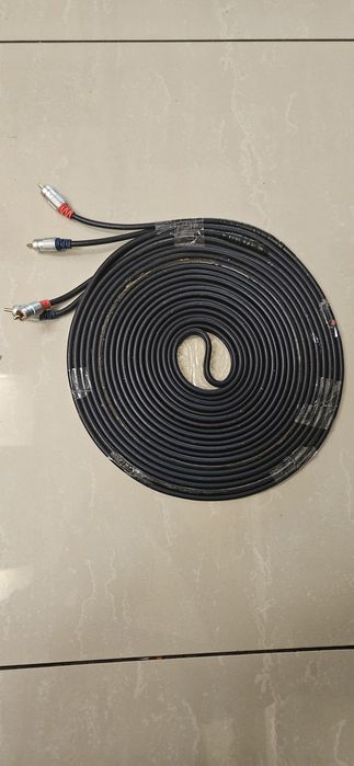 Kabel przewód 10m  RCA 2x czincz solidny gruby