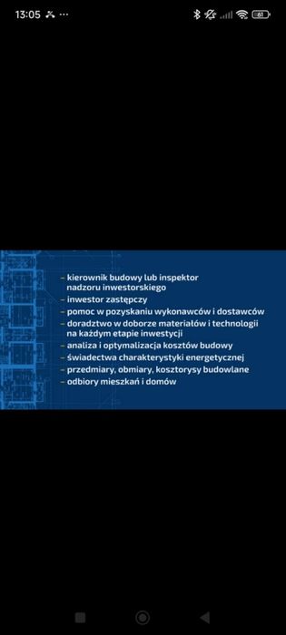 Kierownik budowy/nadzor budowy/inwestor zastępczy. Domy, budynki gospodarcze, hale