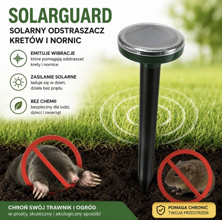 SolarGuard 2 sztuki - Mocny odstraszacz gryzoni