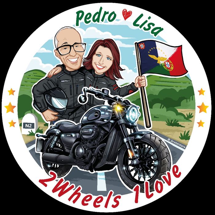 Caricatura Moto Arte Digital