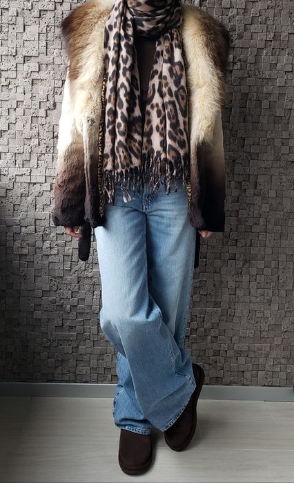 Шуба полушубок з натурального хутра