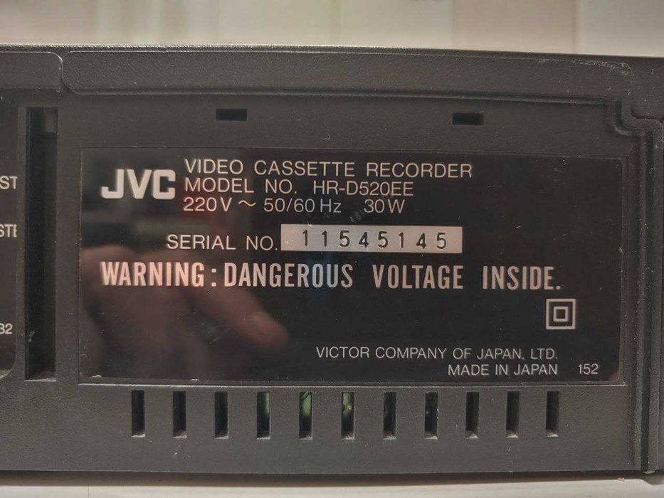 Відеомагнітофон JVC HR-D520EE,made in Japan