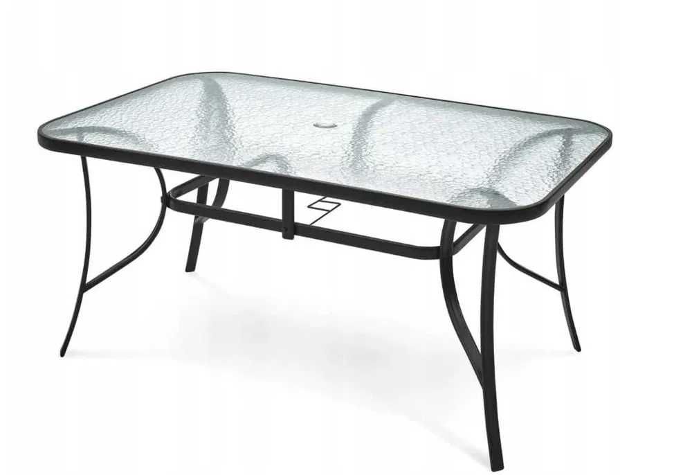 Meble Ogrodowe Zestaw STÓŁ 6+1 NA TARAS BALKON 90 cm x 150 cm x 73 cm