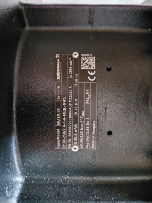 Новий Насос GRUNDFOS 89.6 m3/h
