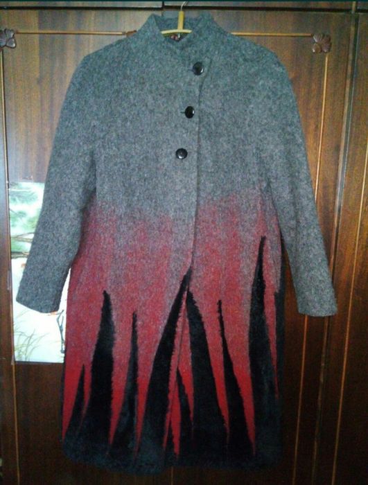 Пальто из натуральной шерсти р. 48-50