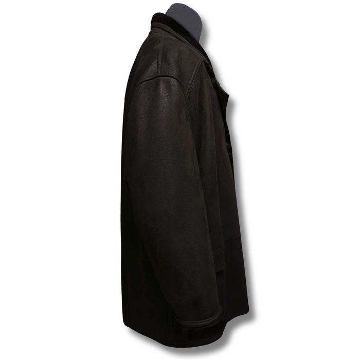 Kożuch Męski 3/4 Naturalna Skóra Brąz Rozm. 3XL / Promo - 200 zł