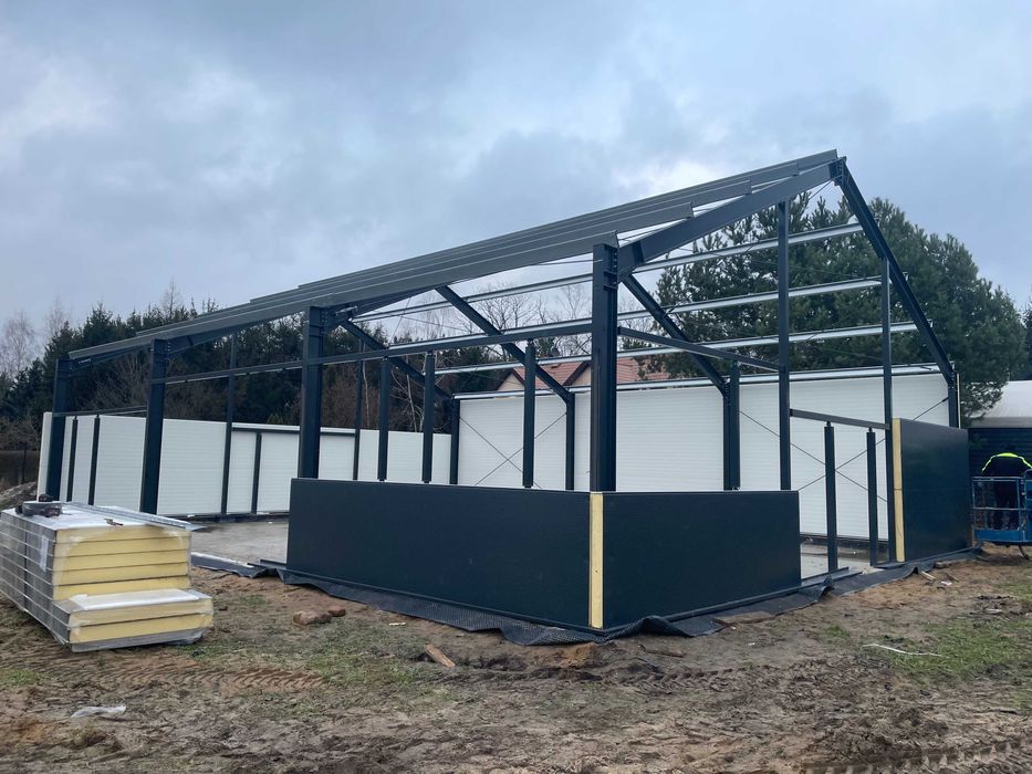 Konstrukcja Hali 14x20x4m 280m2 Konstrukcje stalowe hale PRODUCENT