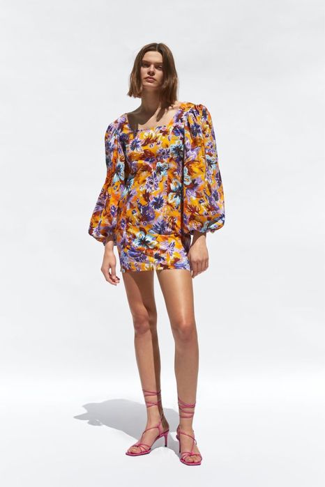 Vestido zara floral nunca usado