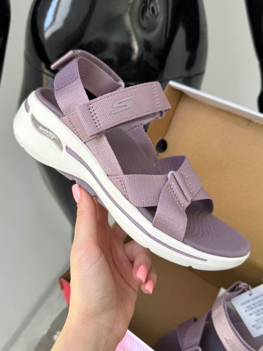 Женские босоножки на липучках Skechers GO Walk Arch 36/37/38/39/40/41р