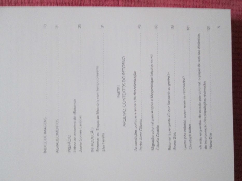 Retornar: Traços de Memória do Fim do Império, E. Peralta, J. Oliveira