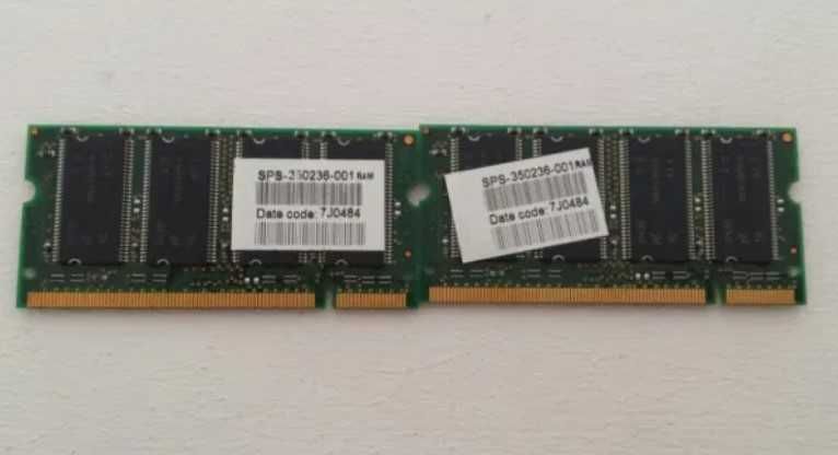 2 Memórias de 256 MB DDR 333