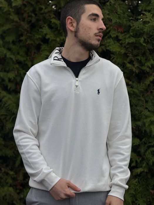 Полузамок Polo Ralph Lauren черный 1/3 зип Воротник мужской Поло