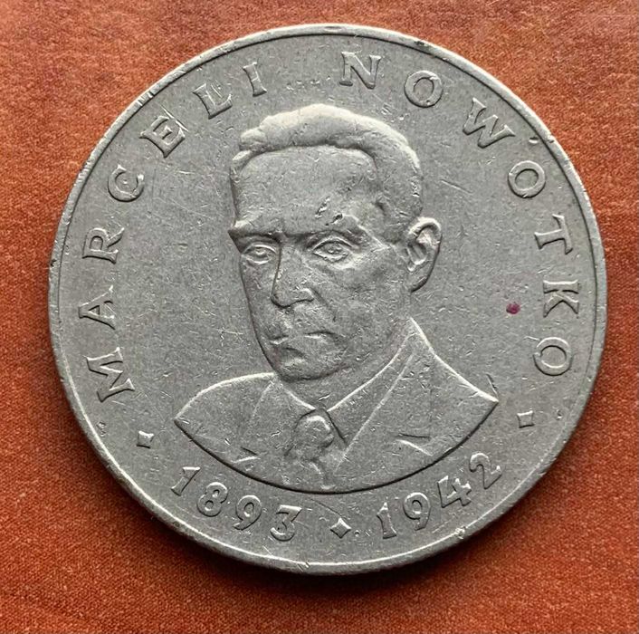 Moneta 20 zł Marceli Nowotko- rok 1976