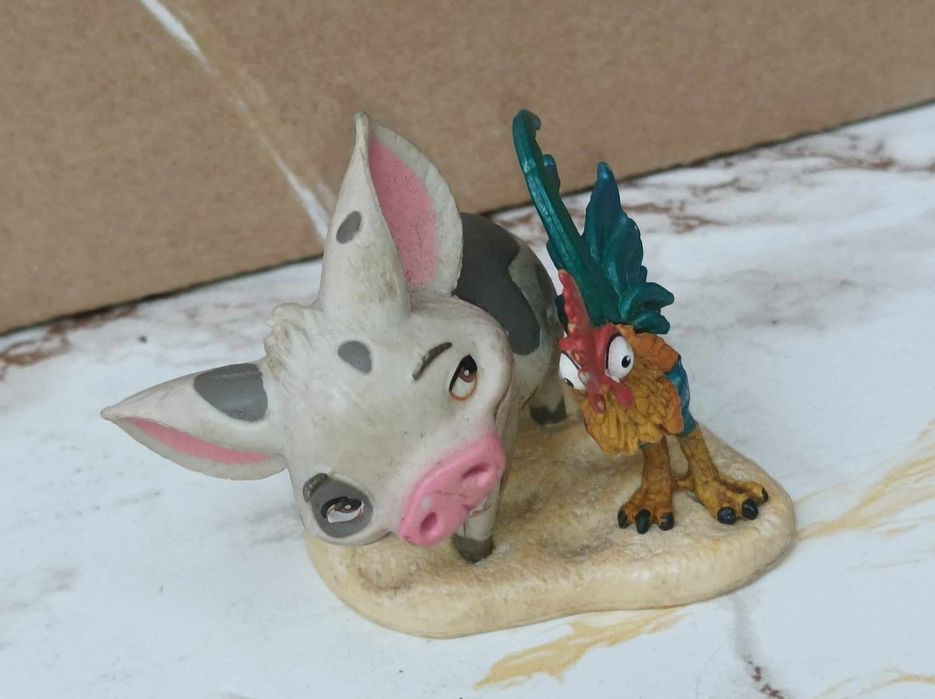 Stara vintage Figurka Disney Moana Pua i Hei Hei Viacom