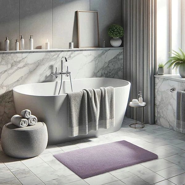 Dywan 60x90 Miękki Pluszowy Futerkowy do Sypialni Łazienki Rabbit 112