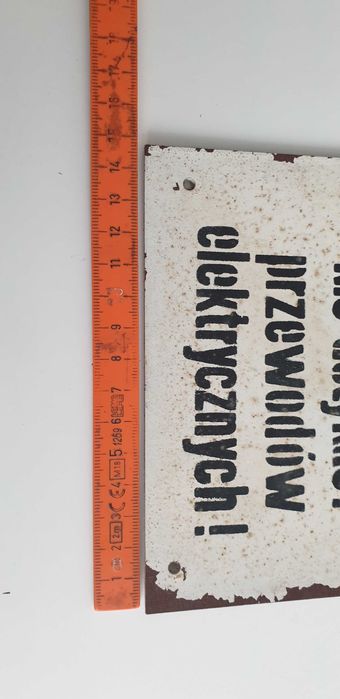Starocie z Gdyni - Tabliczka ostrzegawcza z PCV