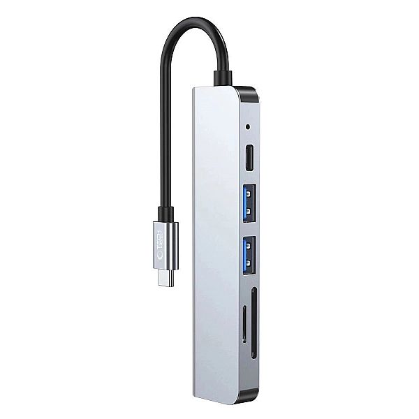 HUB Tech-Protect V4/6w1 USB-C - USB-A 3.0 / USB-A 2.0 / USB-C / HDMI /