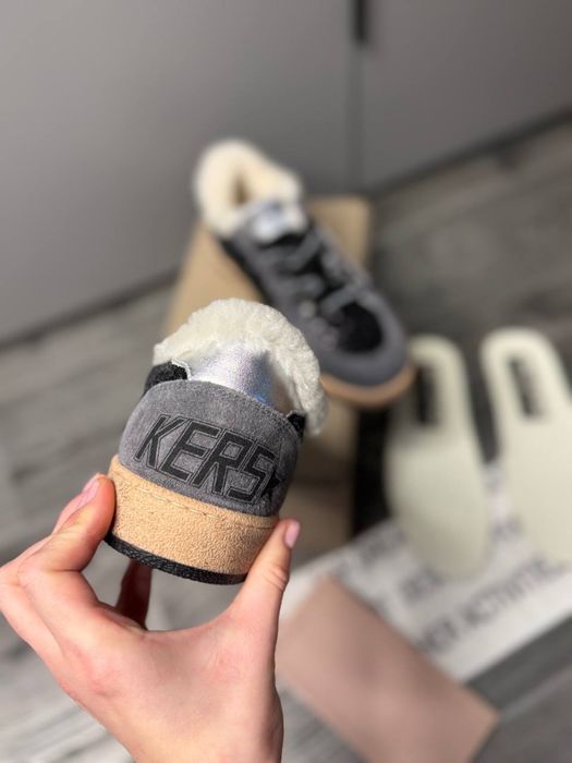 Golden goose голден гуз кеди зимові кросівки з хутром кеды мех голден