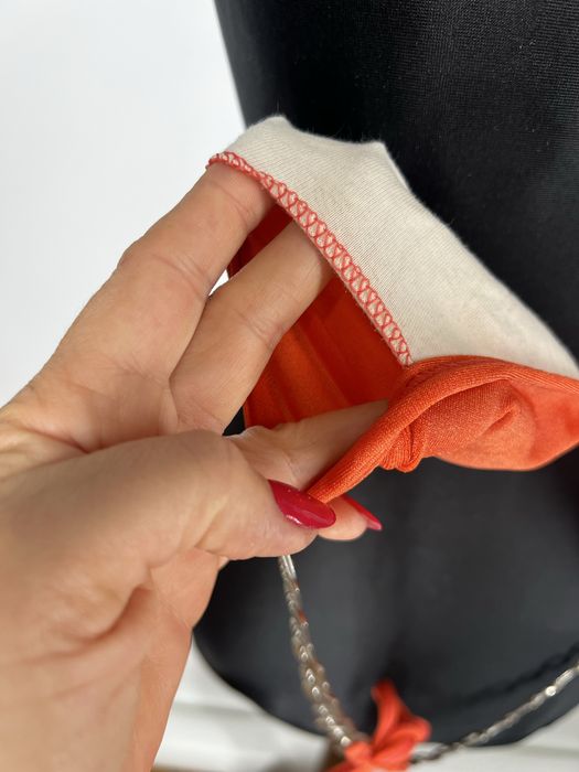 Piekne ponarancziwe bikini stroj kapieloey dwuczedciowy